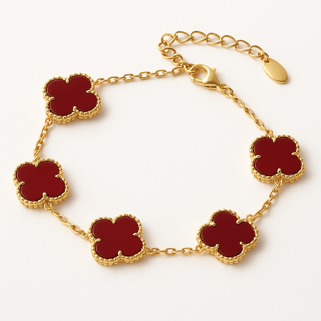 High quality clover flowers bracelet